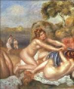 Pierre-Auguste Renoir Three Bathers, Spain oil painting artist